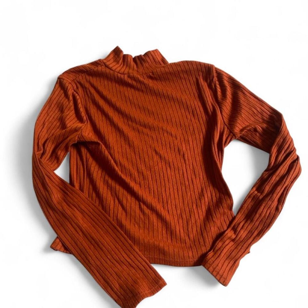 Mock neck Women's Orange Jumper